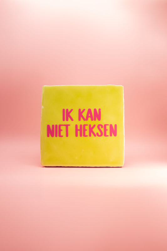 Ik kan niet heksen - tegeltje 10x10