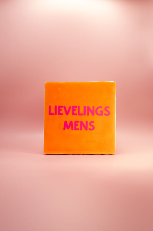 Lievelingsmens - tegeltje 10x10